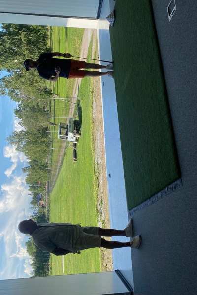 Invigning av golfstudion