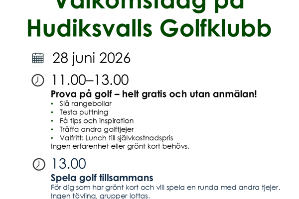 Golftjejer i Hudiksvall