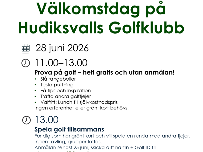 Golftjejer i Hudiksvall